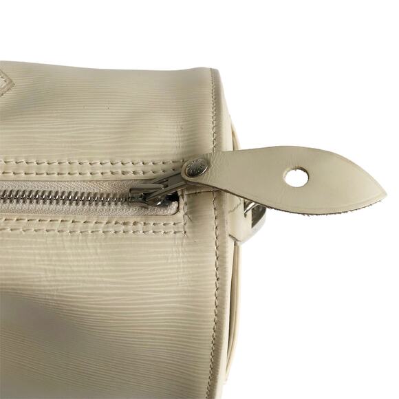 Louis Vuitton Speedy 30 Epi Leather Boston Bag Double Handle Satchel Purse Ivory - Picture 7 of 16